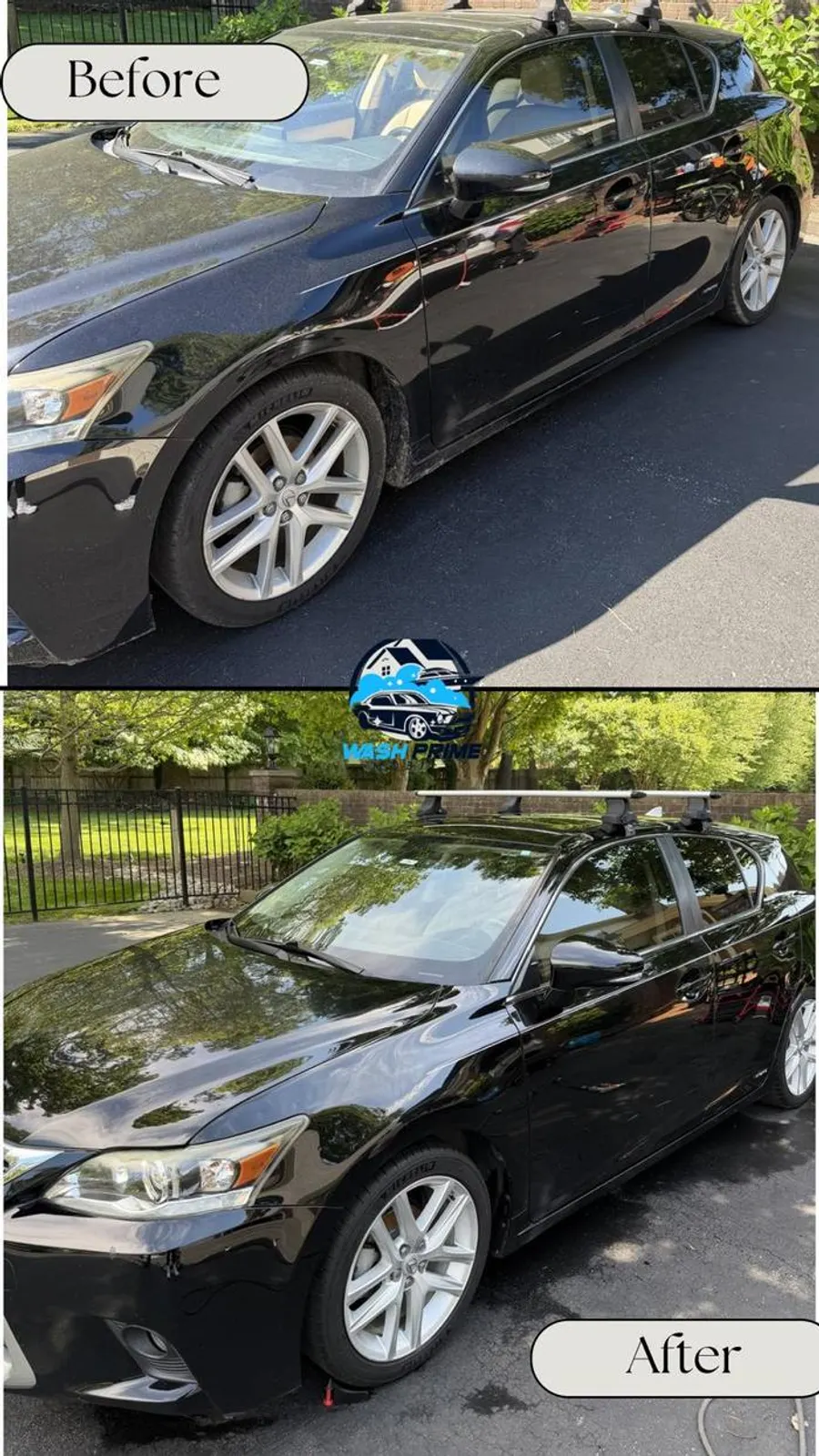 Lexus CT exterior wash and detailing - mobile car detailer Louisville KY
